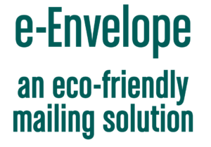 Logo for the e-Envelope, plastic-free eCommerce packaging from packaging manufacturer Reedbut Group.