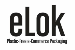 Logo for the eLok, plastic-free eCommerce packaging from packaging manufacturer Reedbut Group.